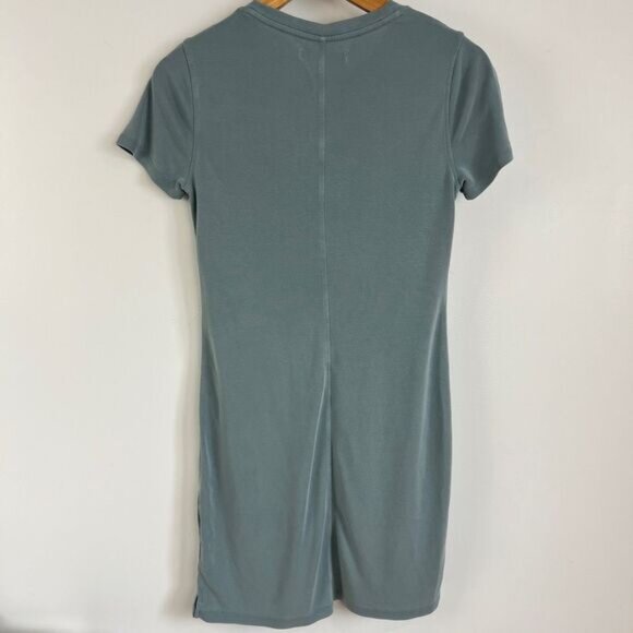 Abercrombie & Fitch Women's XST Tall Light Blue T-Shirt Dress Short Sleeve Knee - Picture 10 of 14